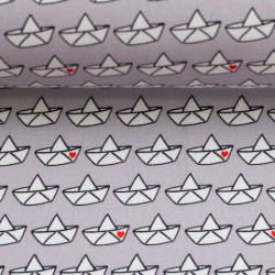 Baumwolle - Love Boat Cherry Picking grau